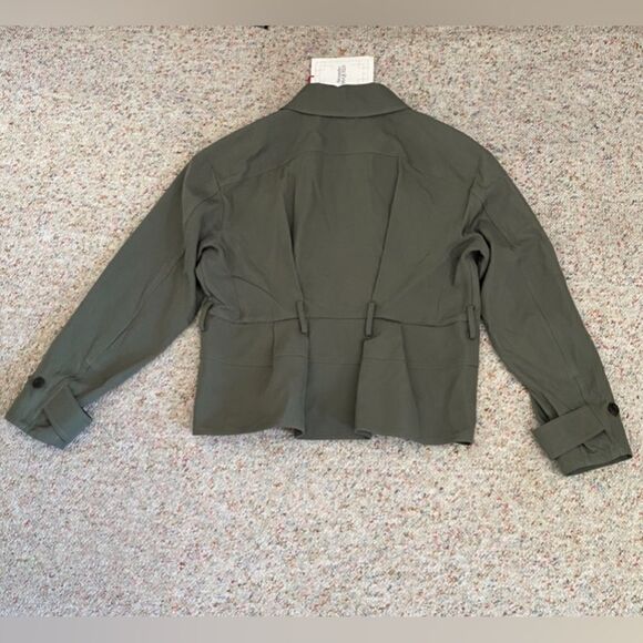 Alexander McQueen peplum-hem belted jacket size 42/us size 8 - Picture 8 of 11